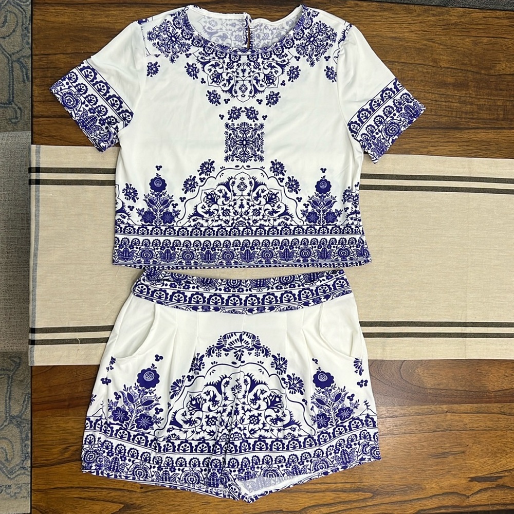 Viral Two Piece shorts outfit